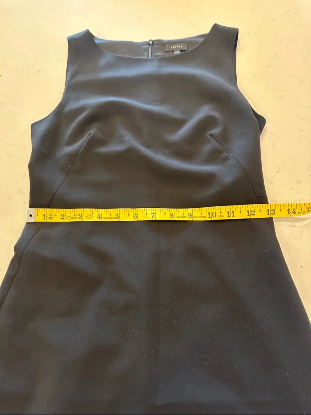 Theory Betty 2 Urban Black Virgin Wool Dress Size 0